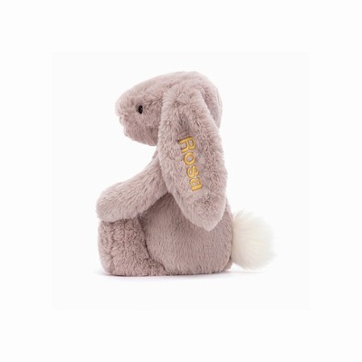 Jellycat Bashful Luxe Bunny Rosa Medium New Zealand | FUVIQ9058